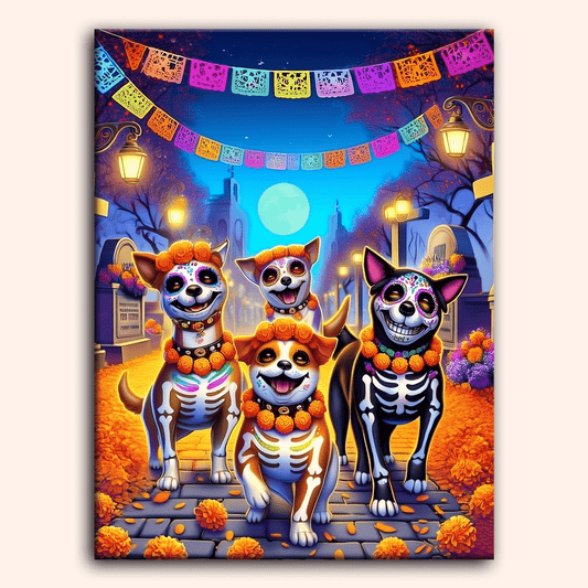 Paint by numbers - Fiesta Pups - MyArt