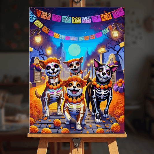 Paint by numbers - Fiesta Pups - MyArt