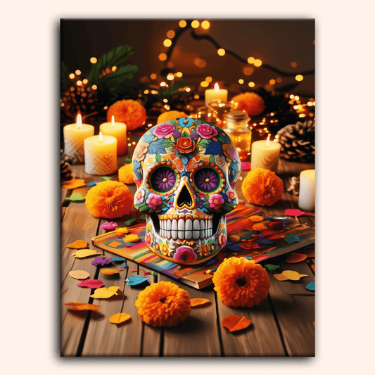 Paint by numbers - Fiesta Skull - MyArt