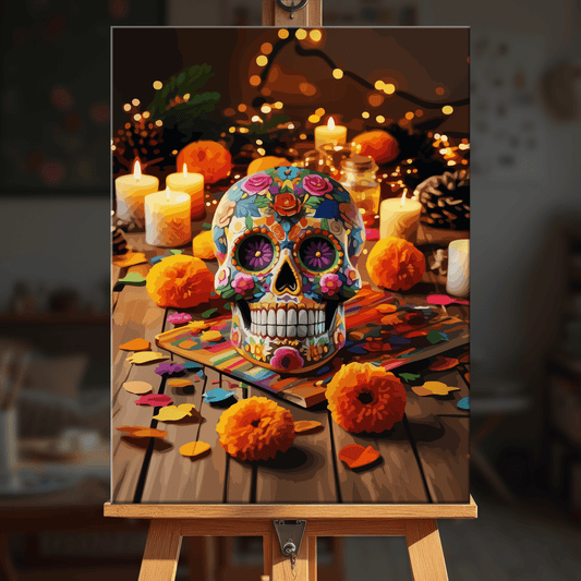 Paint by numbers - Fiesta Skull - MyArt