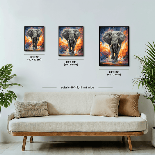 Paint by numbers - Fire Elephant - MyArt
