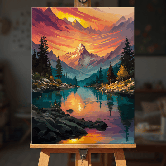 Paint by numbers - Fire Reflection - MyArt