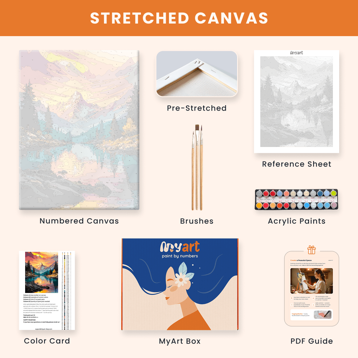 Paint by numbers - Fire Reflection - MyArt