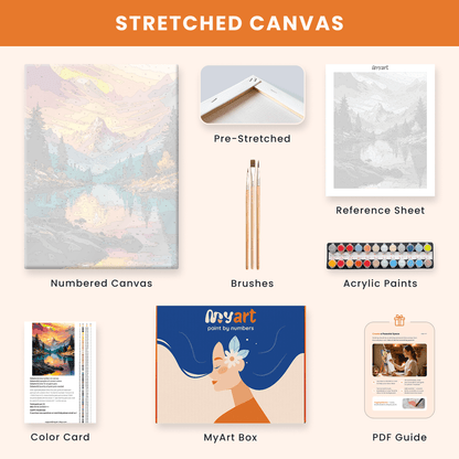 Paint by numbers - Fire Reflection - MyArt