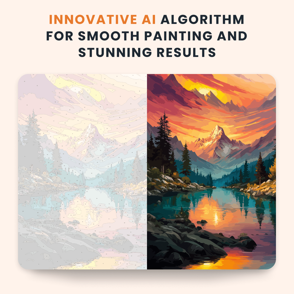 Paint by numbers - Fire Reflection - MyArt