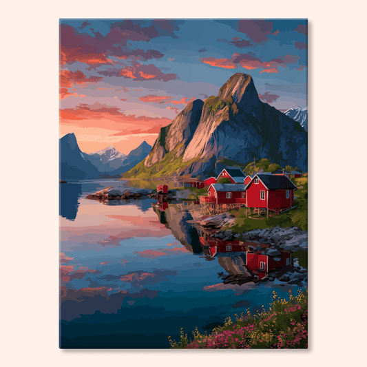 Paint by numbers - Fjord Reflections - MyArt