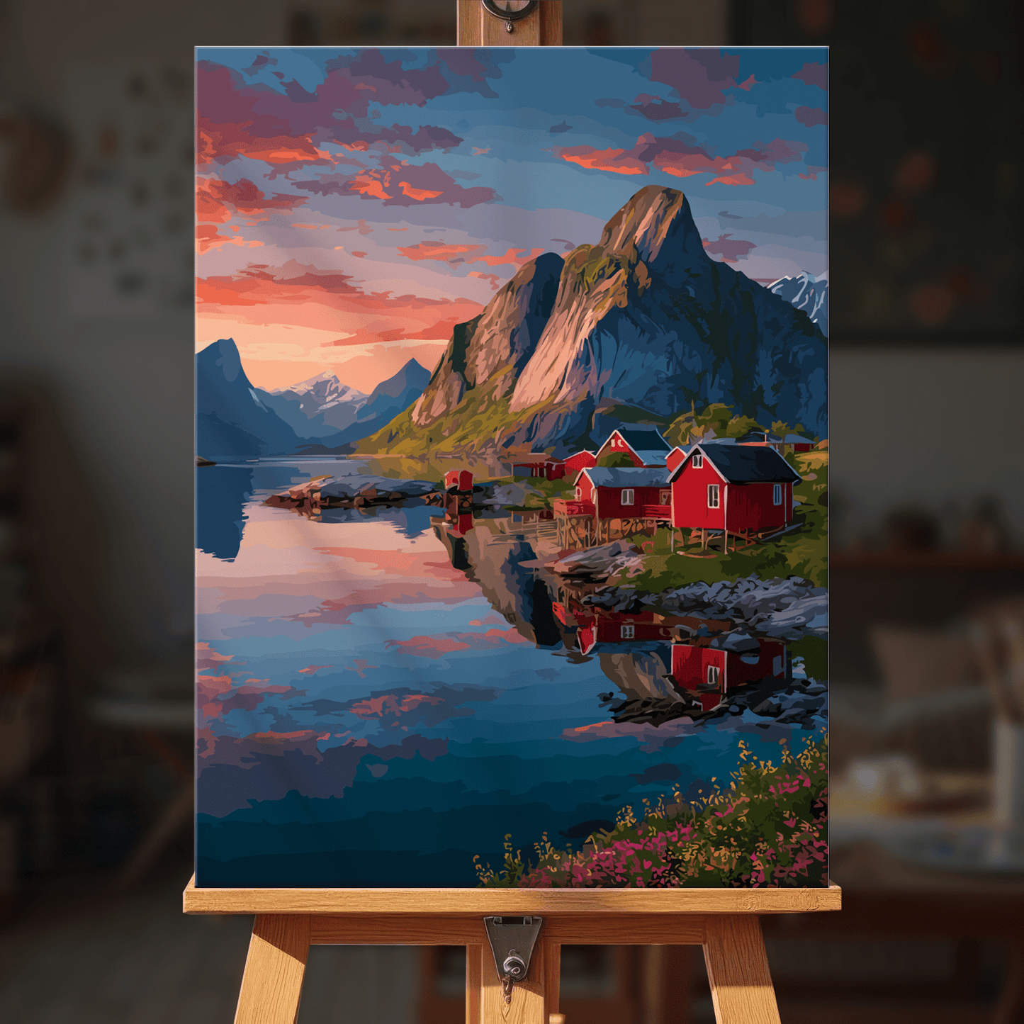 Paint by numbers - Fjord Reflections - MyArt