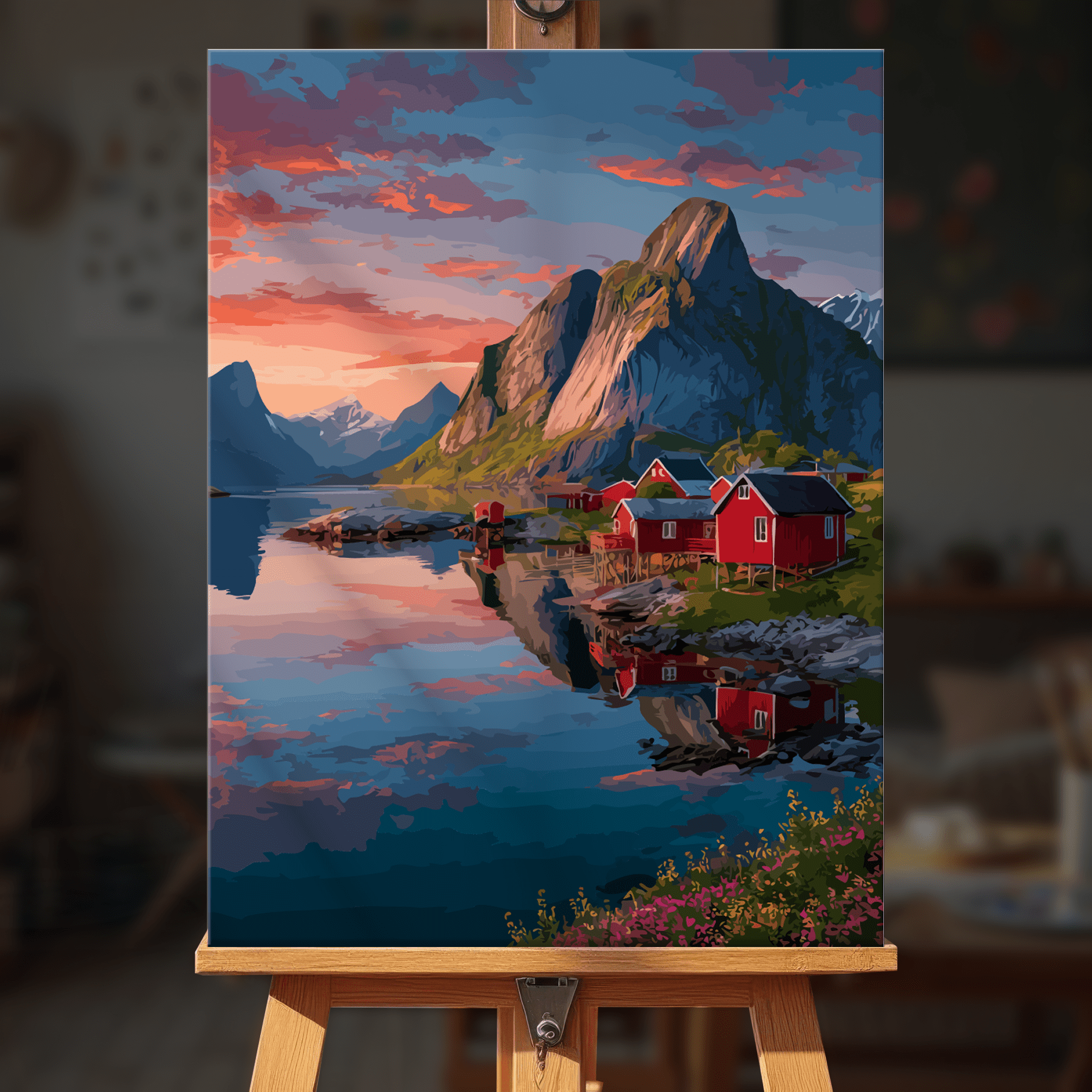 Paint by numbers - Fjord Reflections - MyArt