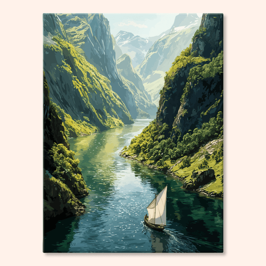 Paint by numbers - Fjord Sail - MyArt
