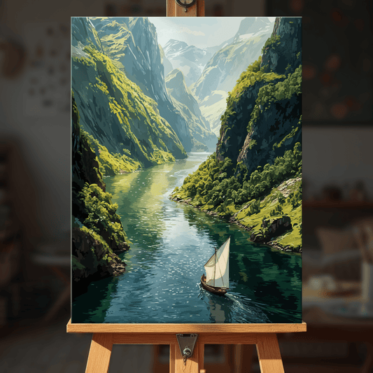 Paint by numbers - Fjord Sail - MyArt