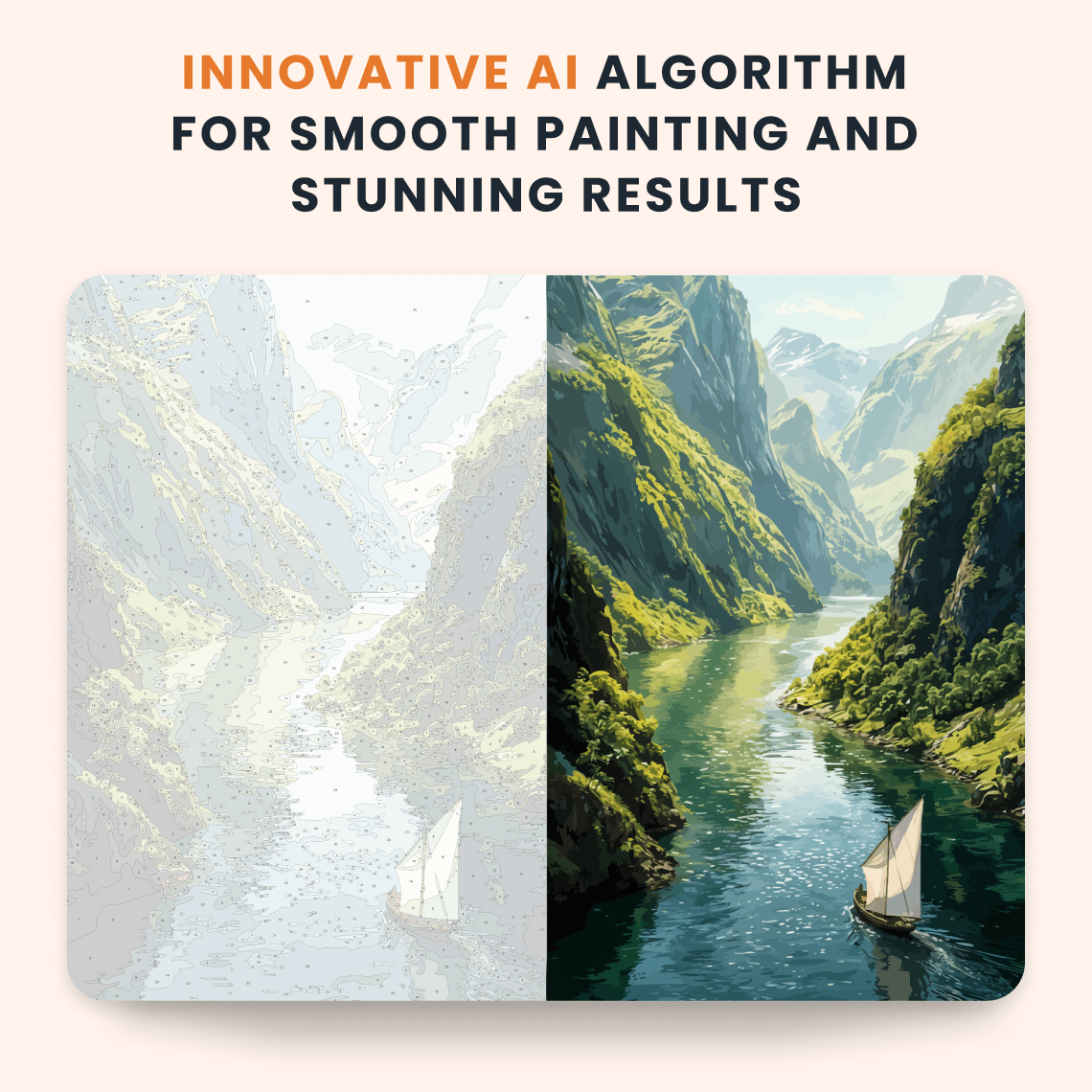 Paint by numbers - Fjord Sail - MyArt