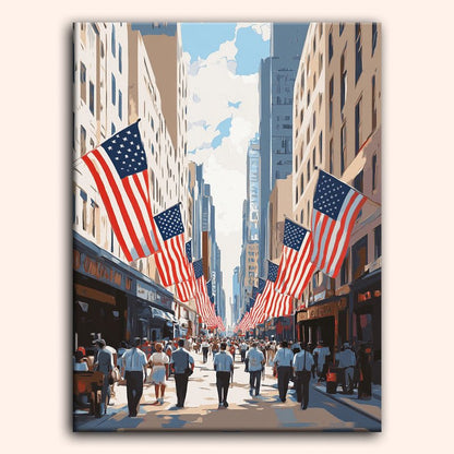 Paint by numbers - Flag Avenue - MyArt