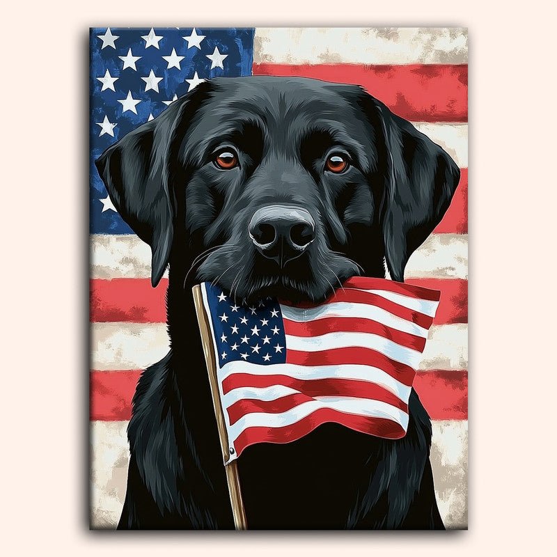 Paint by numbers - Flag Bearer - MyArt