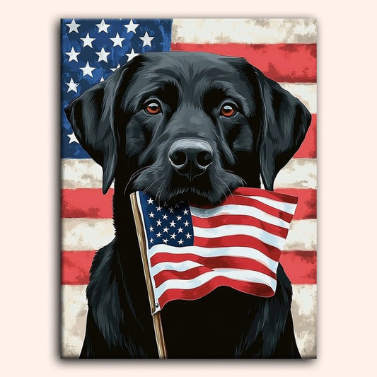 Paint by numbers - Flag Bearer - MyArt
