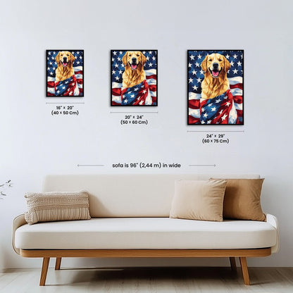 Paint by numbers - Flag Dog - MyArt