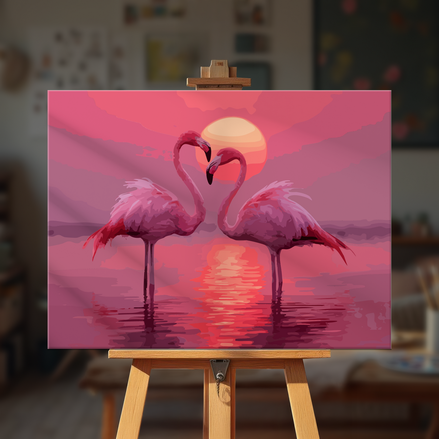 Flamingo Hearts