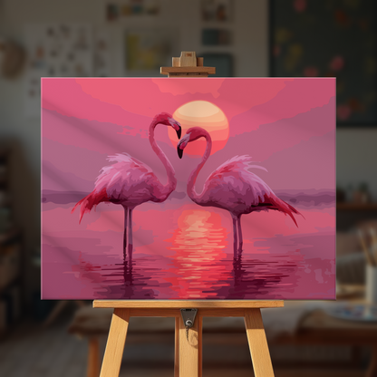Flamingo Hearts