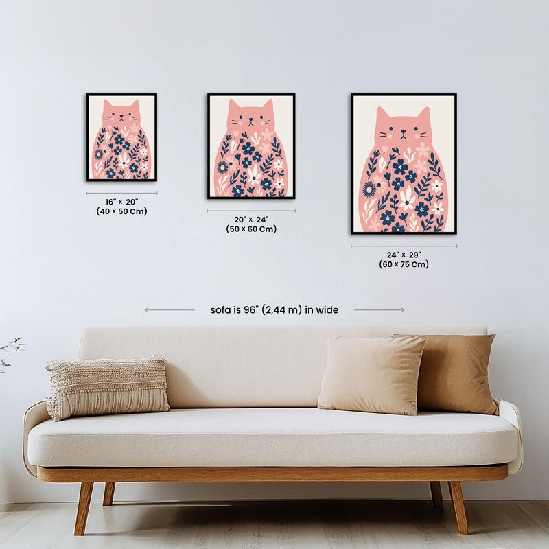 Paint by numbers - Floral Meow - MyArt