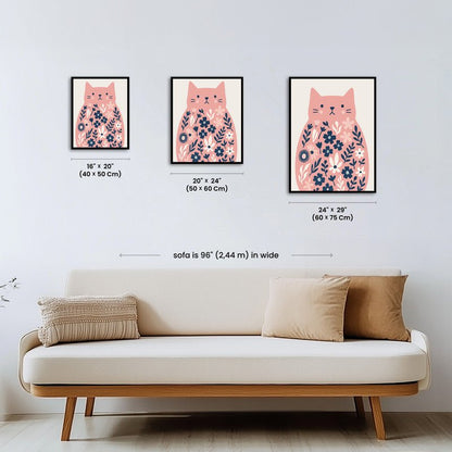 Paint by numbers - Floral Meow - MyArt