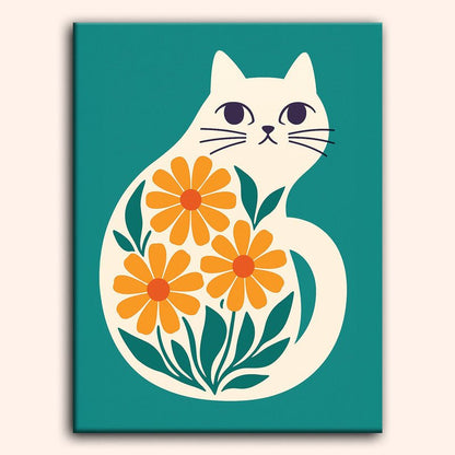 Paint by numbers - Floral Whiskers - MyArt