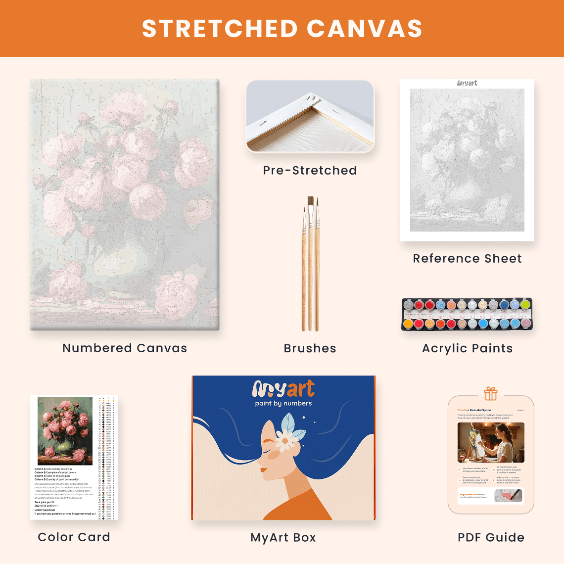 Paint by numbers - Floral Aura - MyArt