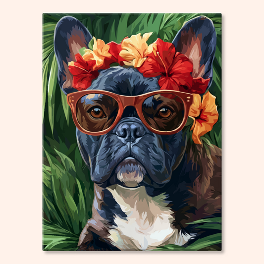 Floral Bulldog