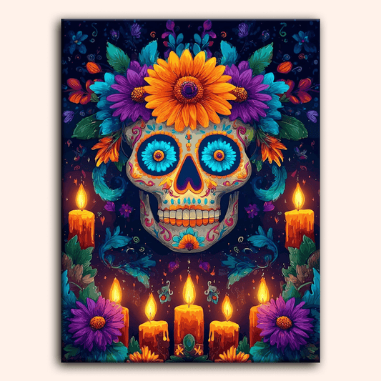 Paint by numbers - Floral Calavera - MyArt