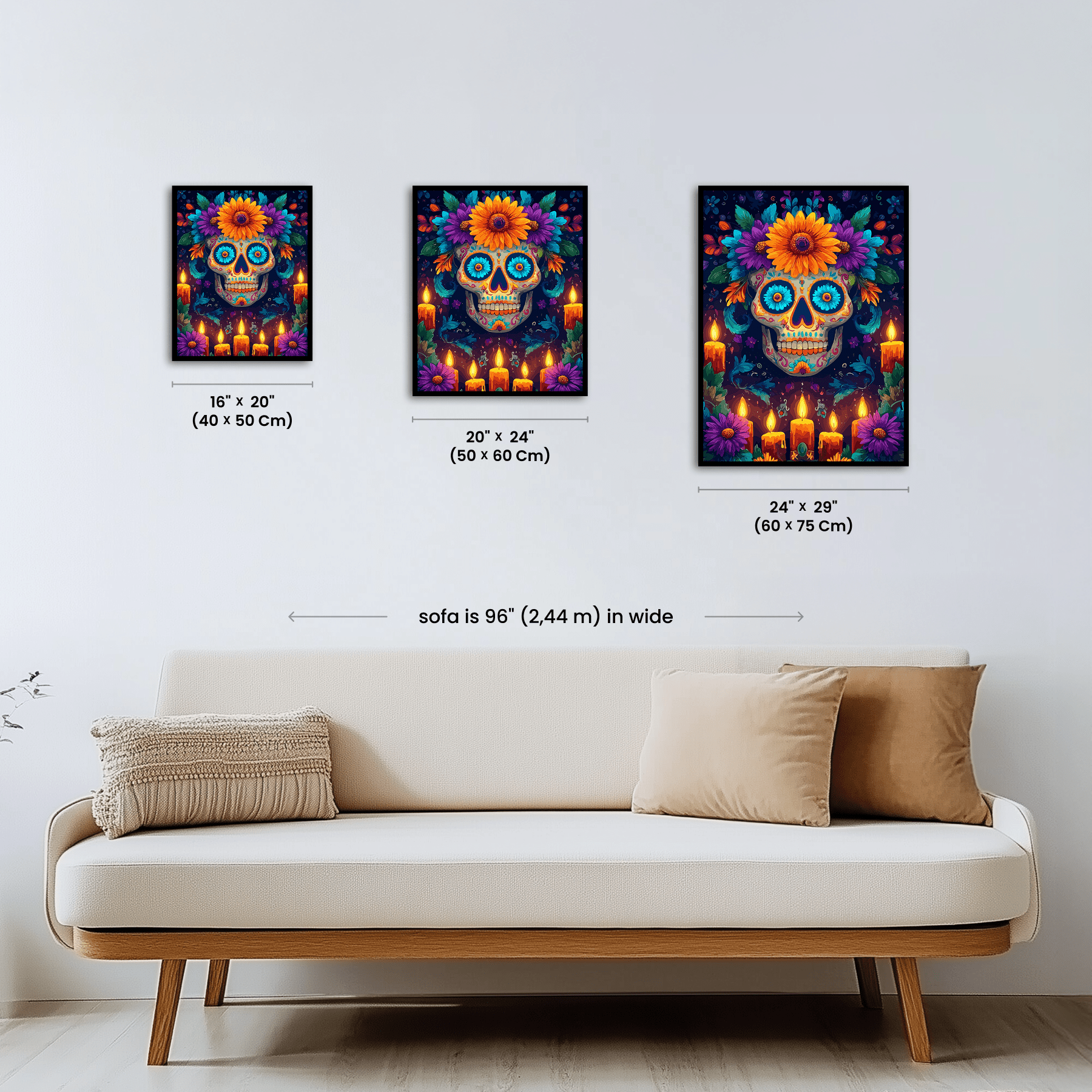 Paint by numbers - Floral Calavera - MyArt
