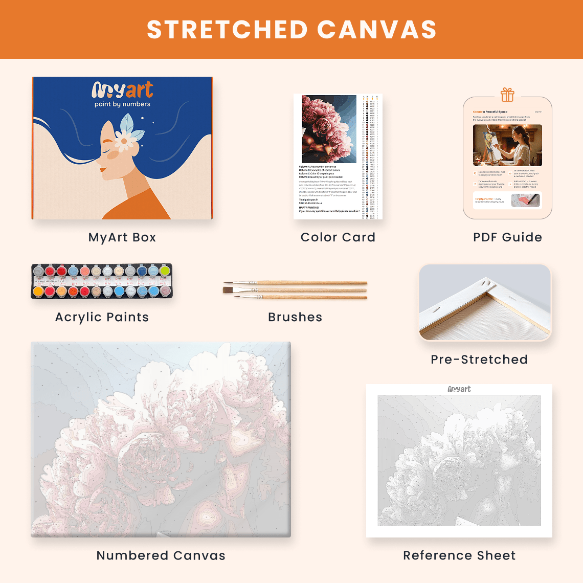 Paint by numbers - Floral Cascade - MyArt