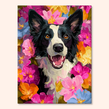 Floral Collie