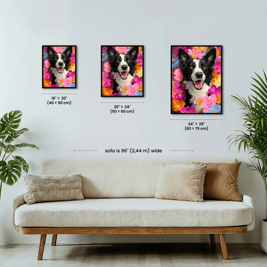 Paint by numbers - Floral Collie - MyArt