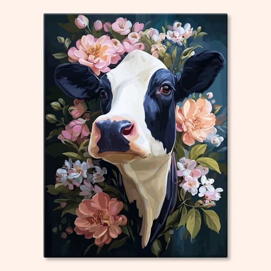 Floral Cow