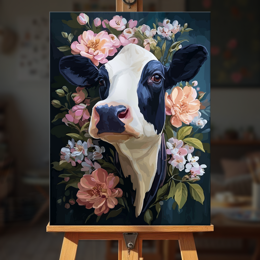Floral Cow