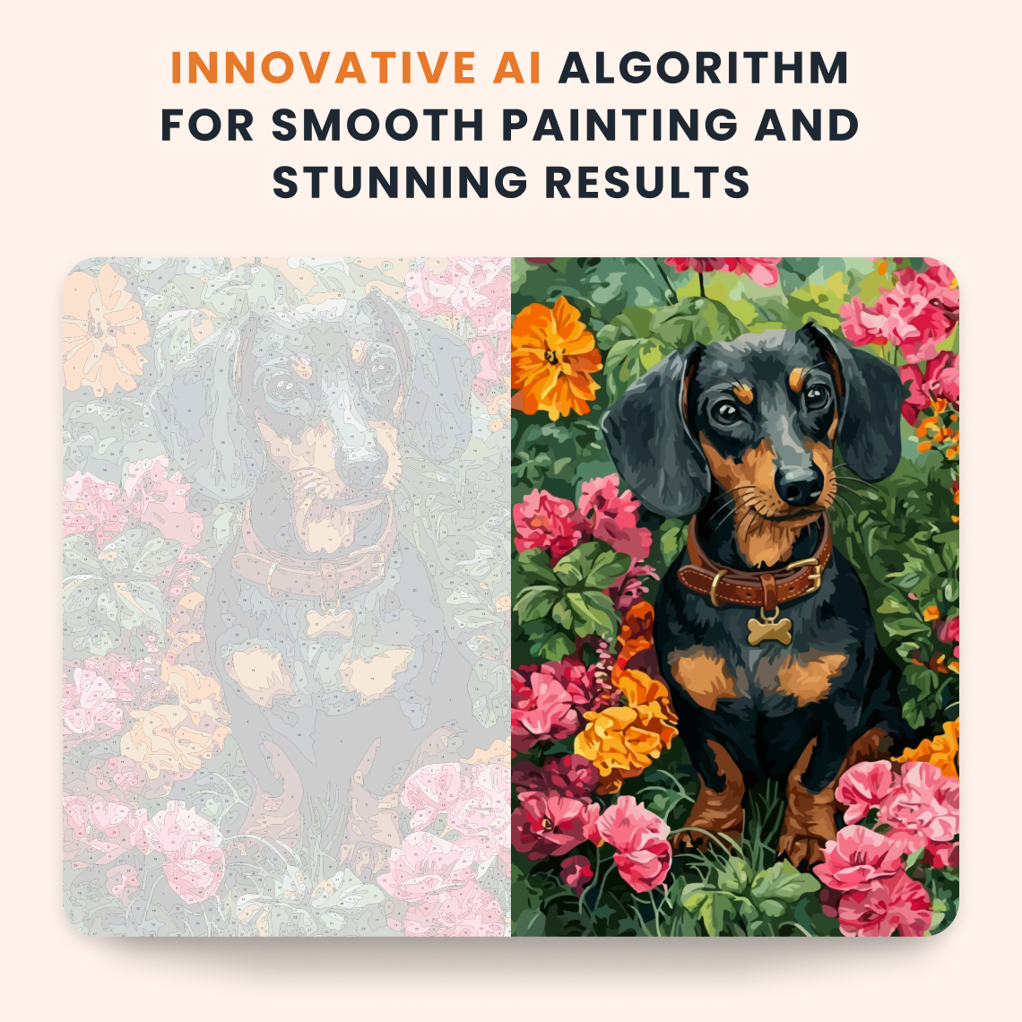 Floral Dachshund