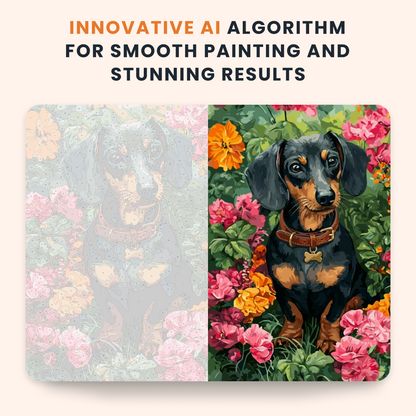 Floral Dachshund