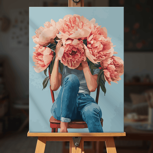 Paint by numbers - Floral Eclipse - MyArt