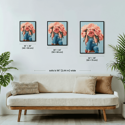 Paint by numbers - Floral Eclipse - MyArt