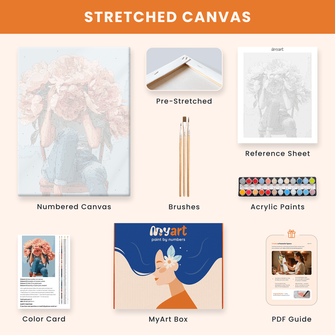 Paint by numbers - Floral Eclipse - MyArt