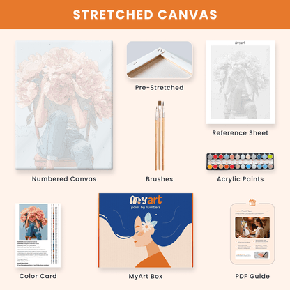 Paint by numbers - Floral Eclipse - MyArt