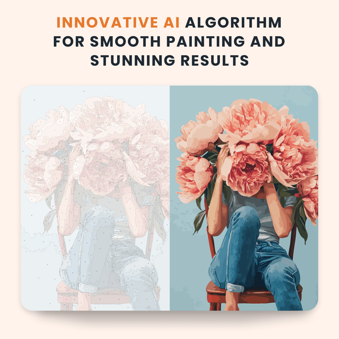 Paint by numbers - Floral Eclipse - MyArt