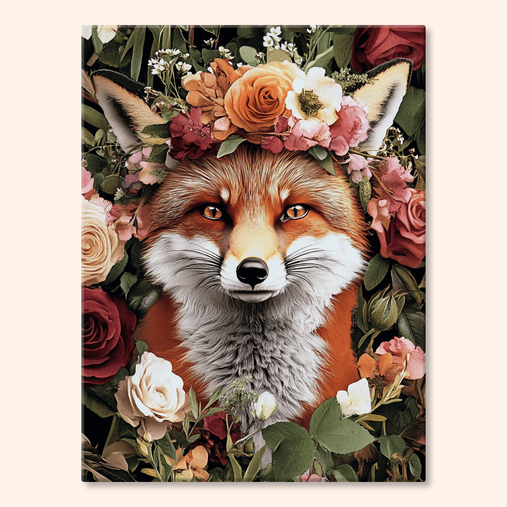Paint by numbers - Floral Fox - MyArt