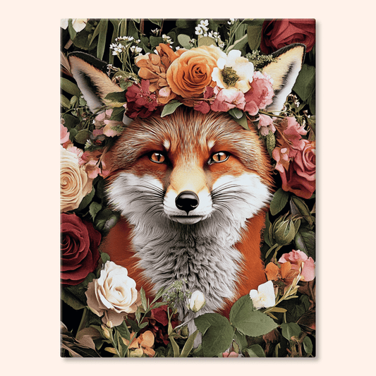 Paint by numbers - Floral Fox - MyArt