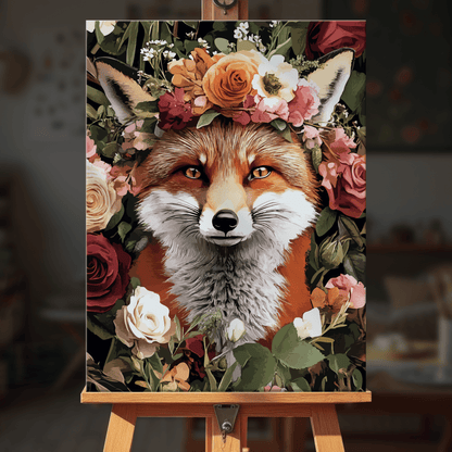 Paint by numbers - Floral Fox - MyArt