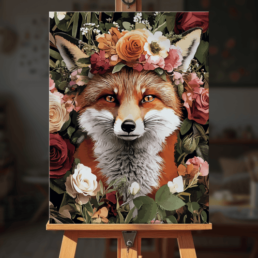 Paint by numbers - Floral Fox - MyArt