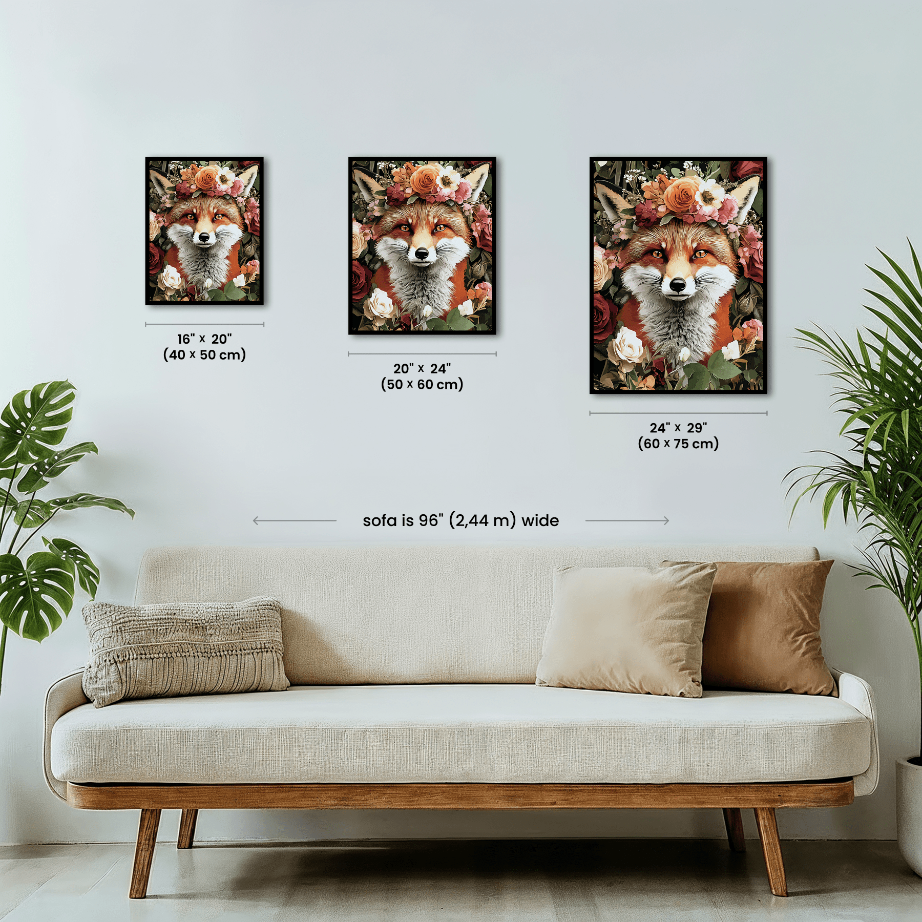 Paint by numbers - Floral Fox - MyArt