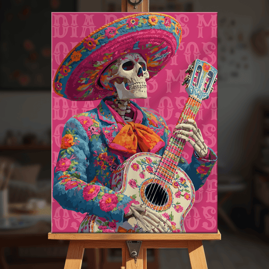 Paint by numbers - Floral Guitar - MyArt