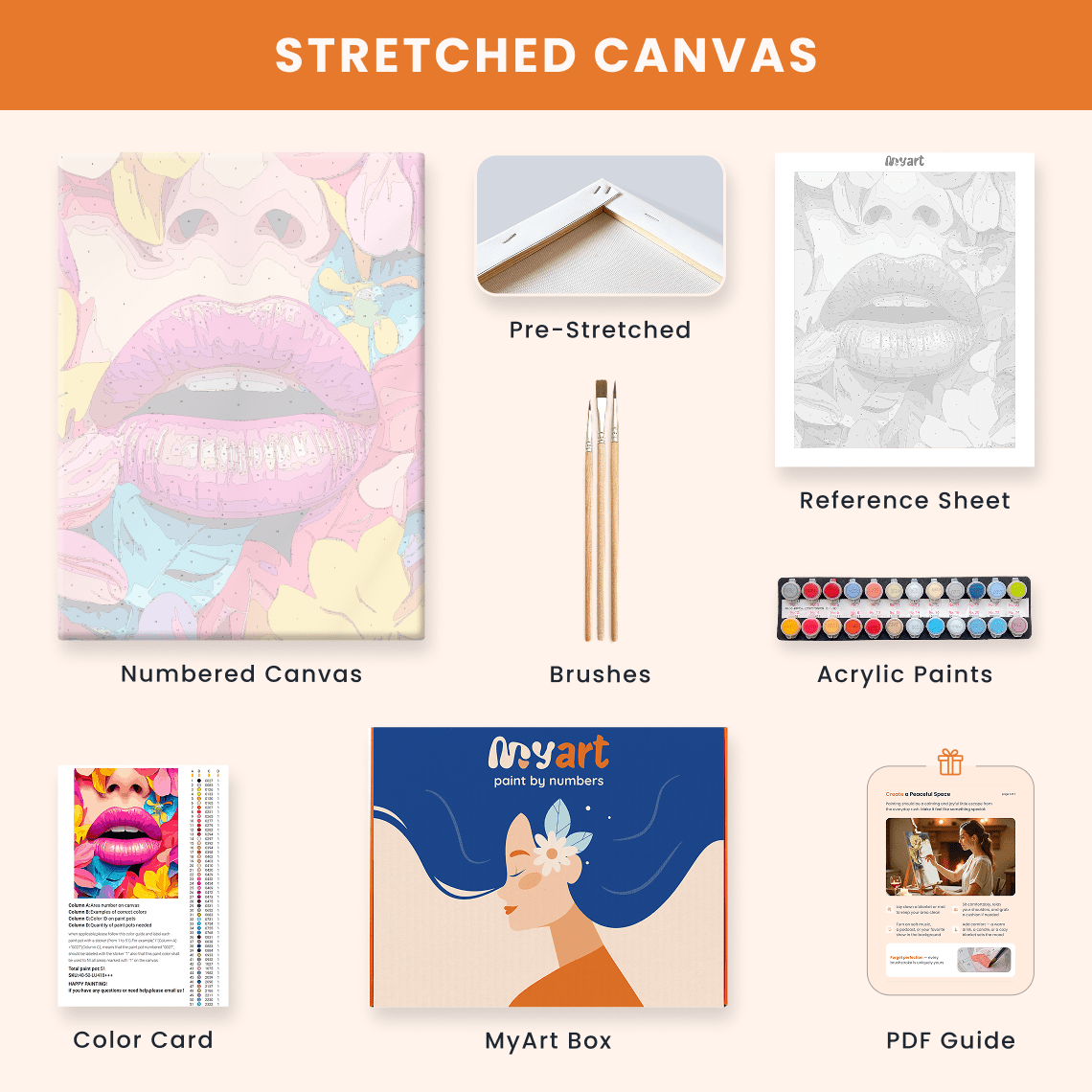 Paint by numbers - Floral Kiss - MyArt