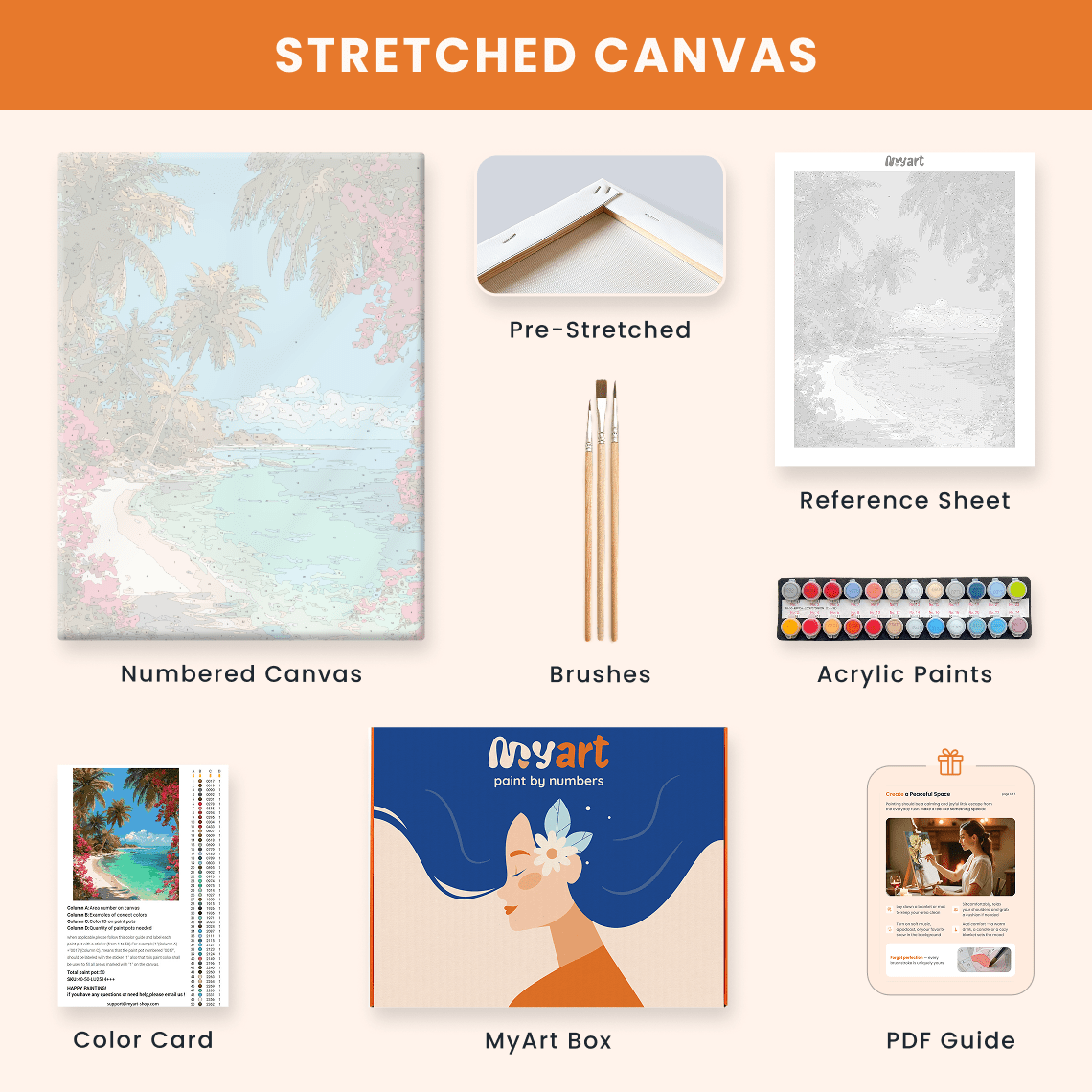 Paint by numbers - Floral Shore - MyArt