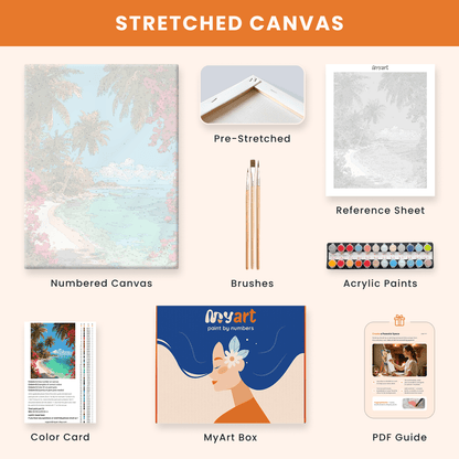 Paint by numbers - Floral Shore - MyArt