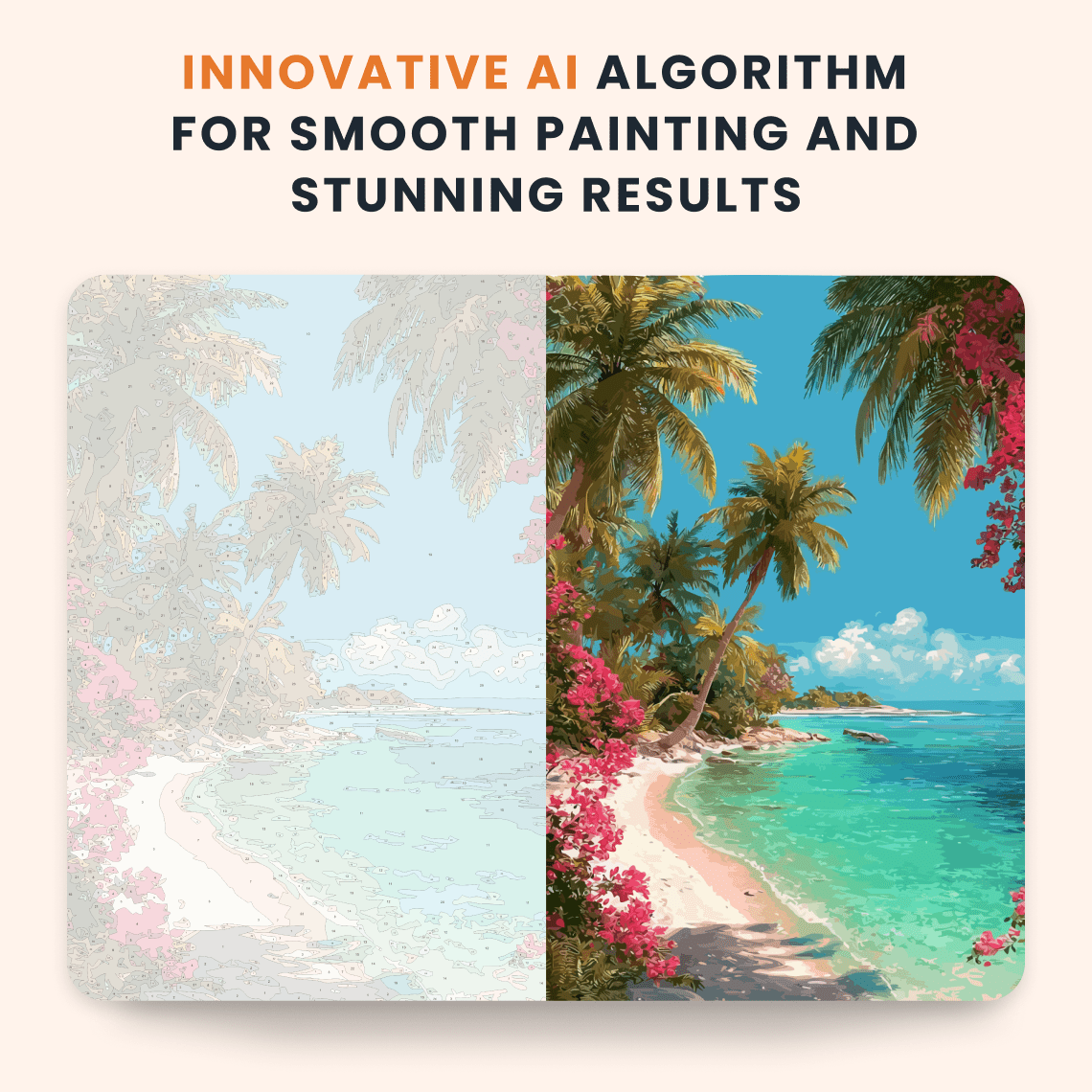 Paint by numbers - Floral Shore - MyArt